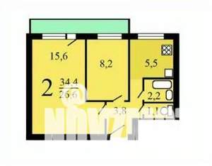 2-к квартира, вторичка, 37м2, 5/9 этаж