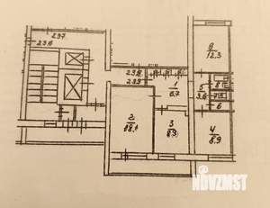 3-к квартира, вторичка, 70м2, 13/16 этаж