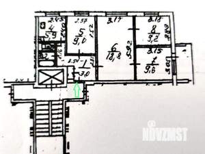 4-к квартира, вторичка, 63м2, 4/9 этаж