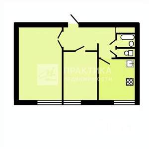 2-к квартира, вторичка, 51м2, 9/12 этаж