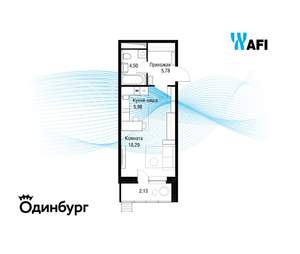 Студия квартира, вторичка, 36м2, 13/24 этаж