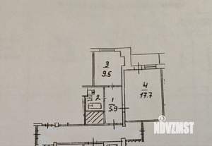 1-к квартира, вторичка, 37м2, 3/12 этаж
