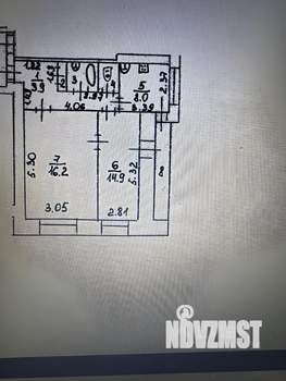 2-к квартира, вторичка, 47м2, 9/9 этаж